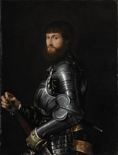 Portrait of a Nobleman in Armour by Giovanni Battista Moroni