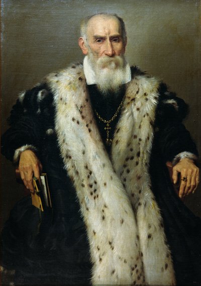 Portrait of a Man, Possibly Gian Gerolamo Albani, in the Uniform of an Officer of the Auxiliary Territorial Troops by Giovanni Battista Moroni