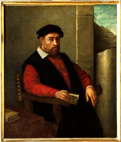 Presumed portrait of Francois Rabelais, French writer and doctor by Giovanni Battista Moroni