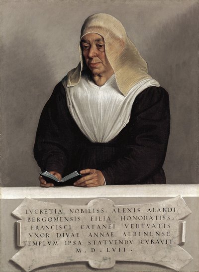 The Abbess Lucrezia Vertova Agliardi by Giovanni Battista Moroni