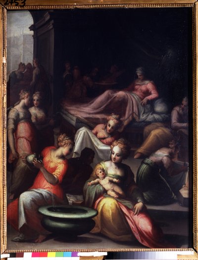 The Nativity of John the Baptist by Giovanni Battista Naldini