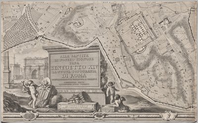 Nuova pianta di Roma by Giambattista Nolli, 1748, known as La Pianta Grande di Roma by Giovanni Battista Nolli