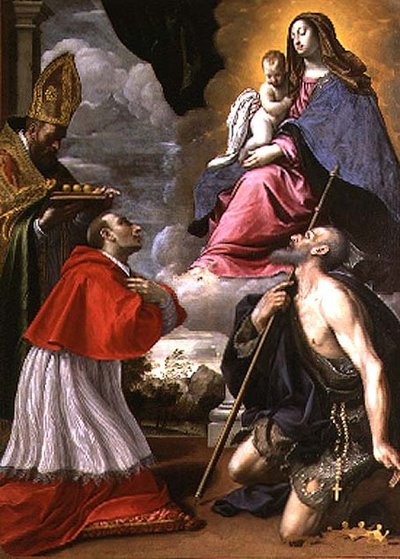 Madonna and Child with Saints by Giovanni Battista Pesari