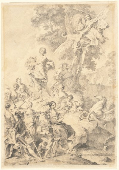 Apollo, the Muses, and Mars: In Praise of Tasso by Giovanni Battista Piazzetta