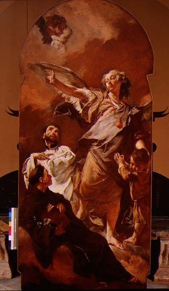 Guardian Angel with St. Anthony of Padua and St. Gaetano Thiene by Giovanni Battista Piazzetta