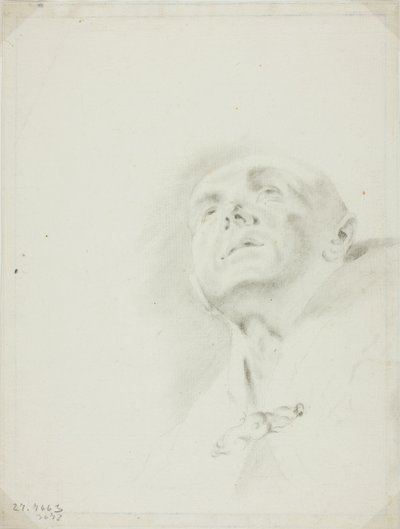 Head of a Priest by Giovanni Battista Piazzetta