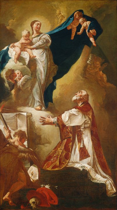 Madonna and Child Appearing to Saint Philip Neri by Giovanni Battista Piazzetta