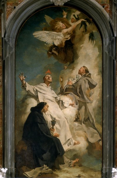 Saints Vincent Ferrer, Hyacinth and Ludovic Bertrando by Giovanni Battista Piazzetta