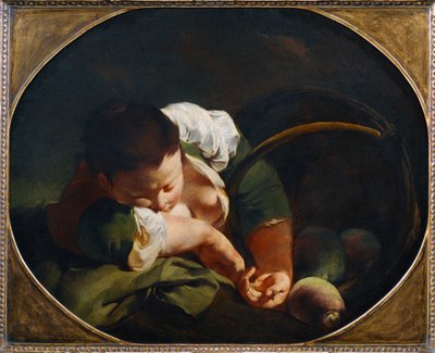 Sleeping Farm Girl by Giovanni Battista Piazzetta