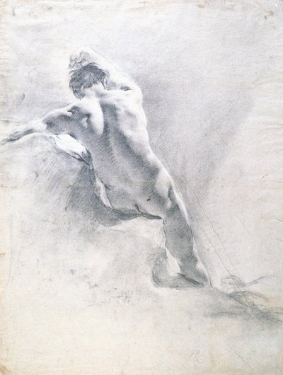 Study of a Male Nude by Giovanni Battista Piazzetta