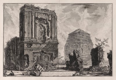 View of the Tomb of Pisone Liciniano by Giovanni Battista Piranesi