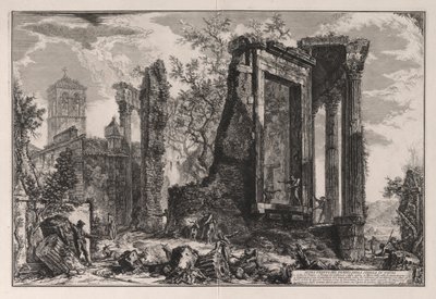 Another View of the Temple of the Sibyl in Tivoli, from Views of Rome by Giovanni Battista Piranesi