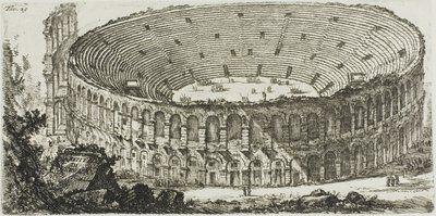 Amphitheater of Verona, plate 25 from Some Views of Triumphal Arches and Other Monuments by Giovanni Battista Piranesi