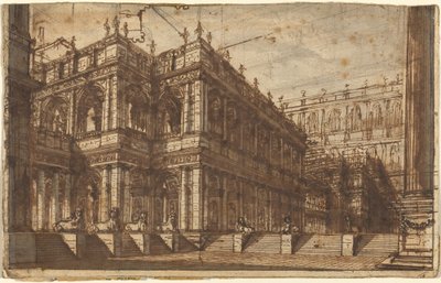 An Ancient Forum with Porticos by Giovanni Battista Piranesi