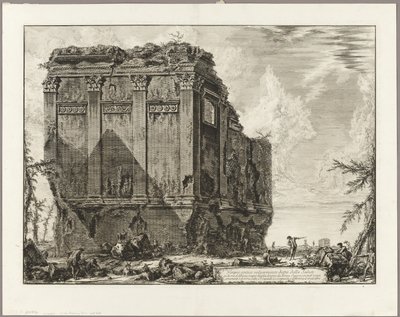Ancient Temple Commonly Called the Temple of Health on the Via d
