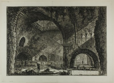 Another Interior View of the Villa of Maecenas, Tivoli, from Views of Rome by Giovanni Battista Piranesi