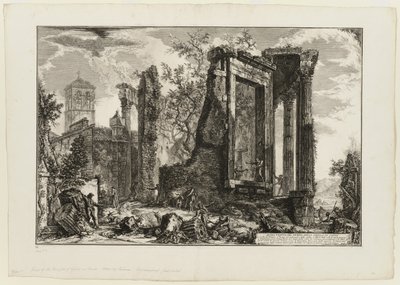 Another View of the Temple of the Sibyl at Tivoli, from Views of Rome by Giovanni Battista Piranesi