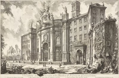 View of the Facade of the Basilica S. Croce in Gerusalemme by Giovanni Battista Piranesi