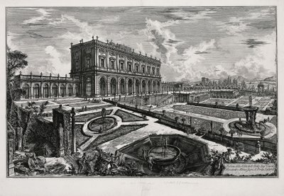 View of the Villa Albani before the Porta Salaria (from: Views of Rome) by Giovanni Battista Piranesi