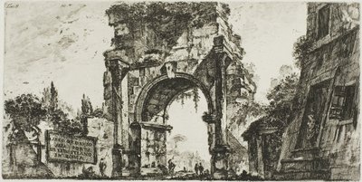 Arch of Drusus at the Porta S. Sebastiano in Rome, plate 8 from Some Views of Triumphal Arches and Other Monuments by Giovanni Battista Piranesi