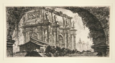 Arch of Constantine in Rome, from Alcune Vedute di Archi Trionfali ed altri monumenti by Giovanni Battista Piranesi