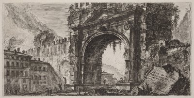 Arch of Rimini Built by Augustus by Giovanni Battista Piranesi