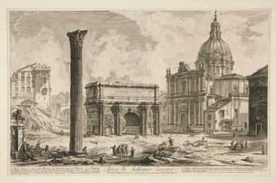 Arch of Septimius Severus, from Vedute di Roma by Giovanni Battista Piranesi