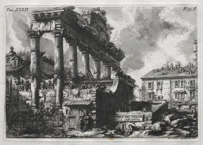 Remains of the Temple of Concord by Giovanni Battista Piranesi