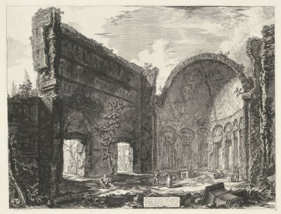 Library in the Villa Adriana at Tivoli by Giovanni Battista Piranesi