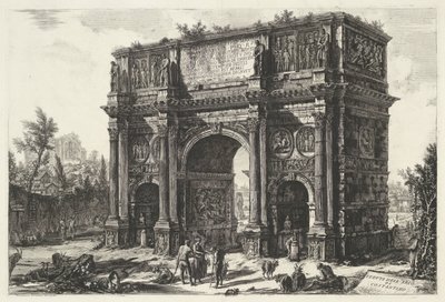 Arch of Constantine in Rome by Giovanni Battista Piranesi