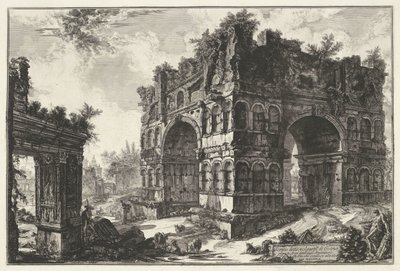 Arch of Janus and the Arch of the Money Changers in Rome (series title: Views of Rome) by Giovanni Battista Piranesi