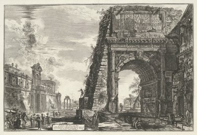 Arch of Titus in Rome (Views of Rome series) (Vedute di Roma series) by Giovanni Battista Piranesi