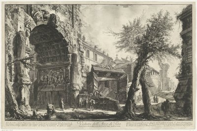 Arch of Titus in Rome (Veduta dell