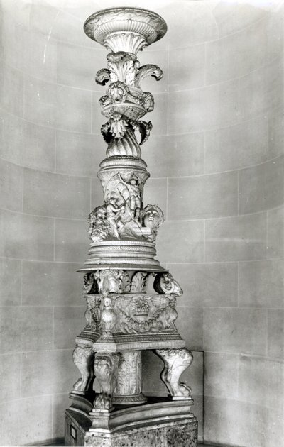 Candelabra Designed by Piranesi on the Basis of Roman Antique Pieces for His Own Tomb by Giovanni Battista Piranesi