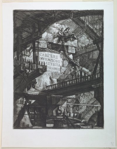Carceri Series, Title Page by Giovanni Battista Piranesi