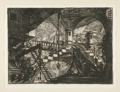 Prisons, XI: The Arch with a Shell Ornament by Giovanni Battista Piranesi