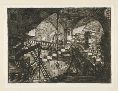 Prisons, XI: The Arch with a Shell Ornament by Giovanni Battista Piranesi