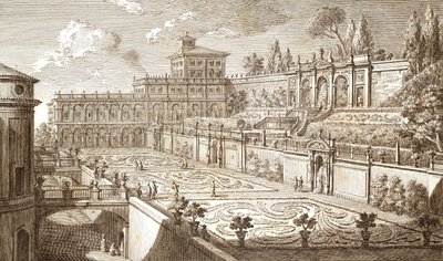 Colonna Gardens in Rome by Giovanni Battista Piranesi