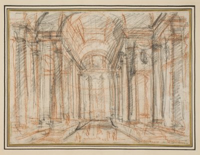 Fantasy based on the porch of the Pantheon by Giovanni Battista Piranesi