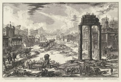 Roman Forum in Rome by Giovanni Battista Piranesi