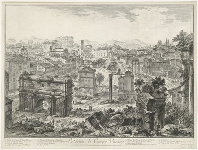 Roman Forum in Rome by Giovanni Battista Piranesi
