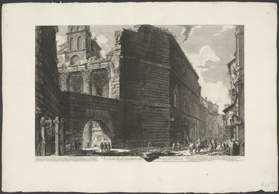 Forum of Augustus in Rome by Giovanni Battista Piranesi