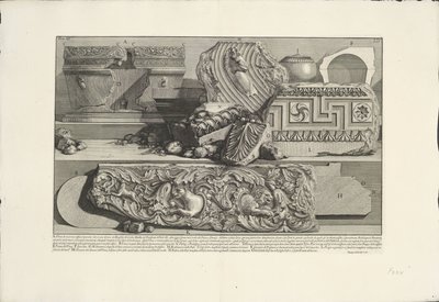 Fragments from the Tomb of Caecilia Metella in Rome (Archaeological Finds in and Around Rome Series) (Le Antichità Romane Series) by Giovanni Battista Piranesi