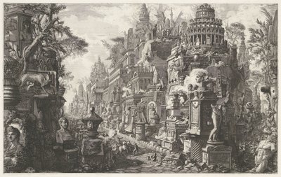 Frontispiece with a Fantasy Representation of the Via Appia Antica by Giovanni Battista Piranesi