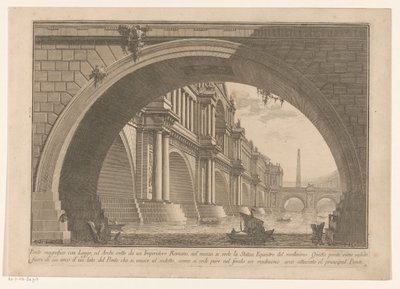 View of a Bridge with Arches and Loggias by Giovanni Battista Piranesi