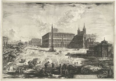 View of the Lateran in Rome with the Basilica of St. John Lateran (series: Views of Rome) by Giovanni Battista Piranesi