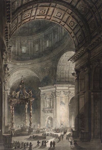 Illumination of the Cross in St. Peters on Good Friday by Giovanni Battista Piranesi