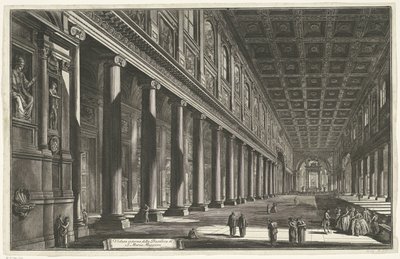 Interior of Santa Maria Maggiore in Rome (Views of Rome) by Giovanni Battista Piranesi