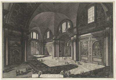 Interior of the Santa Maria degli Angeli e dei Martiri in Rome (Views of Rome) (series title) by Giovanni Battista Piranesi