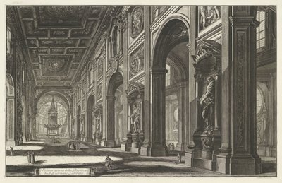Interior of the Basilica of St. John Lateran in Rome (Views of Rome) by Giovanni Battista Piranesi